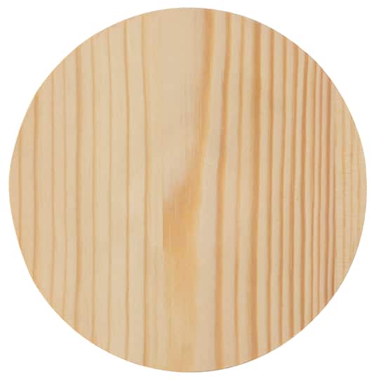 12 Pack: 5" Wood Circle Plaque by Make Market®